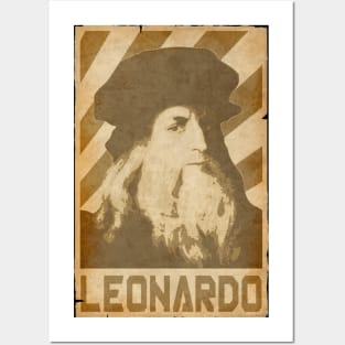 Leonardo Da Vinci Retro Propganda Posters and Art
